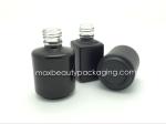 hot sale black thick strong powder coating gel bottle 15ml round straight shape