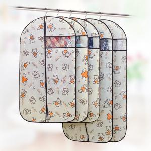 China Custom Fabric Zippered Hanging Garment Bags Visible Window Self - Adhesive Seal factory