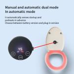 Graphene Heating Technology Washable Toilet Seat Cover Pad With Adjustable
