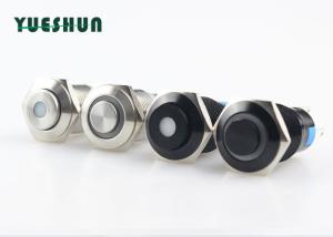 China 5A 250V AC Latching Push Button Switch , Metal Push Button Switch 16mm factory