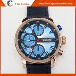 E Go Fashion 8170 Stainless Steel Caseback Watch Sports Watch Retro Leather