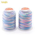 30g 15ply Spun Polyester Thread for High Tenacity Rainbow Weaving Crafts from