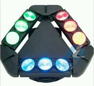 China 9X10W Spider 3 Head Stage Beam Sharpy LED Moving Head Light For Disco DJ Party factory