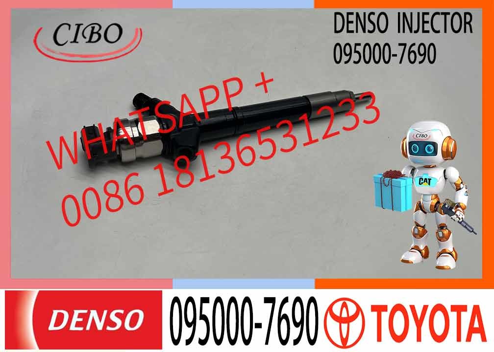 Denso 095000-7690 0950007690 23670-09270 Common Rail Fuel Injector For Toyota Engine 1AD-FTV 2AD-FTV Avensis Corolla RAV