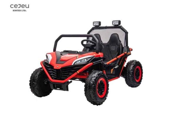 Electric Kids Ride-On Car,Realistic Off-Road UTV, Two Seater Ride on Truck,Horn,