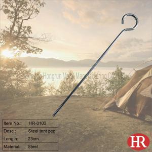 China 23cm steel roundwire tent stakes factory