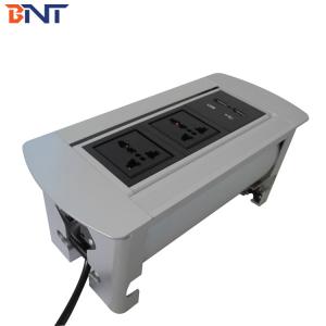 Office Desk Pop Up Power Data Jack With 2*Universal Power / 2* USB Configuration