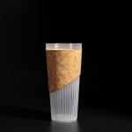 24oz Transparent Disposable Plastic PP Cup with Flat/Dome Lid for Juice/Boba Tea