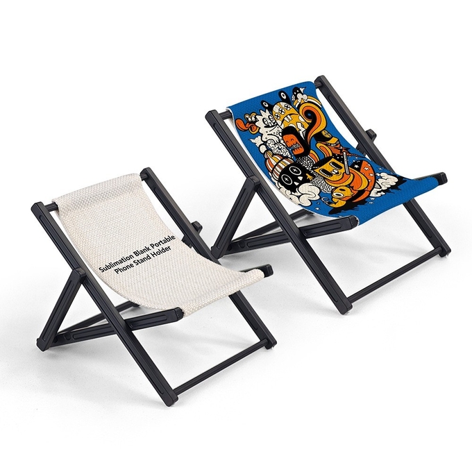 Personalized Sublimation Plastic Phone Stand With printable linen For Sublimation Photo Printing