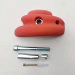 Anti Fire Kids fiberglass climbing holds Red ASTM Wooden Wall pvc