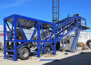 China Commercial 50m3/H Large Mobile Concrete Plant / Wet Mix Concrete Batch Plant factory
