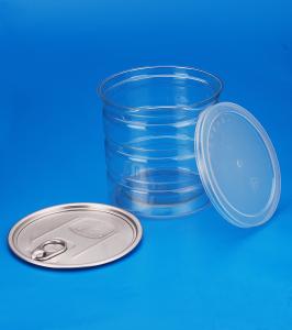 China 45G Small Round Clear Plastic Containers With Lids 99 * 100MM Outside factory