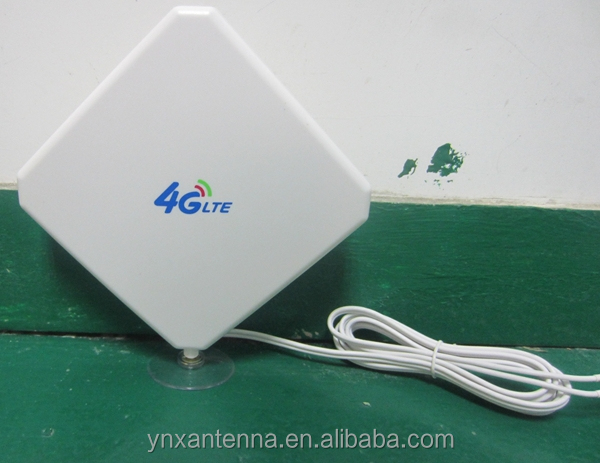 700-2700 MHz Outdoor Wifi 4G Wall Plate Mount Directional Antenna for and RG174 Cable