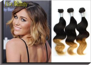 China Body Wave Peruvian 5A Human Hair Extension For Lady 3 Tone Body Weaving factory
