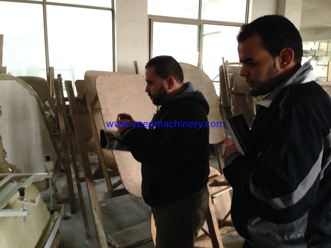 bathtub moulds making skills training--customer from Algeria