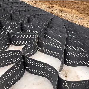 China Honeycomb Gravel Stabilizer HDPE Geocell For Driveway Building Material Surface Welding factory