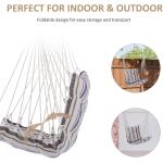 3.1kg AJUNION Outdoor Swing Hammock Seat Modern Style Hanging Cotton Rope Swing