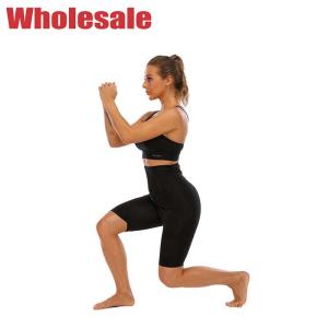 China Hook Eye Waist Trainer Leggings Blue Spalding Body Shaping Yoga Pants factory