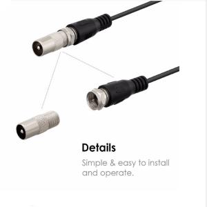China 30dbi amplifier IEC F male connector for uhf vhf high gain rotate smart best outdoor mast indoor digital parabolic rotor factory