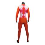 Long Sleeve Style Inline Skate Clothing Orange Skating Skin Suit For Lady