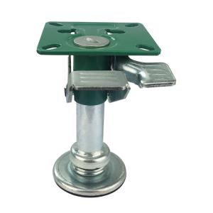 China Heavy Duty Green Galvanized Steel Swivel Load Height 148mm Industrial Casters ISO Certified factory
