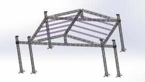 China OutdoorAlloy Truss Concert Stage Aluminum Lighting Truss Roof System factory