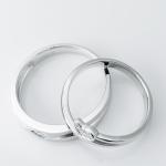 Elegant Double Heart Men18.5 Women11 Personalized Couple Rings