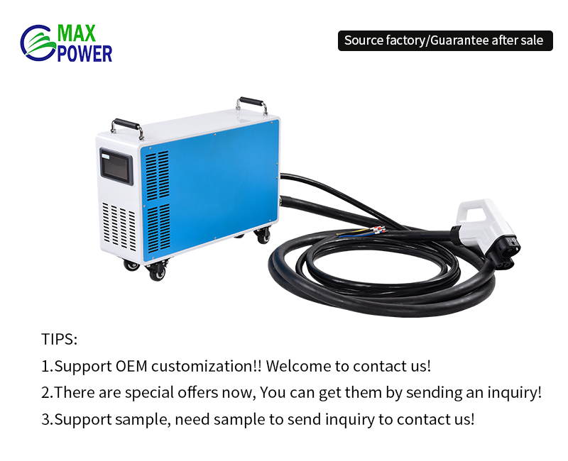 OCPP JSON 1.6 CCS 60A 20KW DC Ev Charger Movable ev Fast Charger Ev Portable Charger Interface Standard CCS