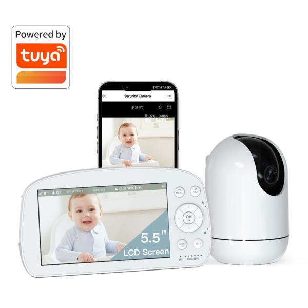 China Video 360 Degree Baby Monitor PTZ Motion Detection 2K Definition Wifi 2.4Ghz factory