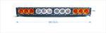 21.9 Inch straight Car Light Bar 120w High Bright Amber / White Beam CE