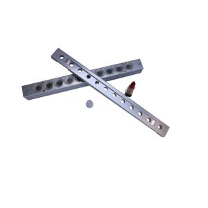China 10 Holes Vermicelli Lipstick Molder For hard lipstick forming moulds factory