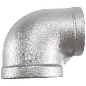 China Stainless Steel 201 304 Female Thread 90 Degree Reducer Elbow Fittings NPT BSPT BSP DIN factory