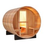 Red Cedar Wood Traditional Sauna Room Far infrared Barrel Steam Room