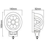 5.5 inch CREE Round SPOT 45W Off Road LED Work Light Driving Car Truck Headlamp