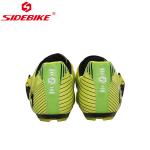 Fluorescent Green Mens Road Cycling Shoes Microfiber Customized Shockproof