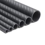 3K Plain Round Carbon Fiber Tube Roll Wrapped For RC Airplane