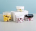 Factory Plastic Matte Black Cosmetic Jar With Lids 50ml 100ml 150ml