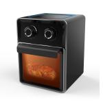Black 11L Hot Air Fryer Oven , Digital Air Fryer Oven With Big LCD Digital