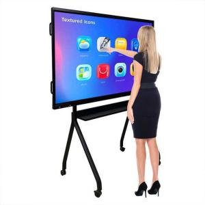 ROHS 65 Inch Touch Teaching Interactive Smart Whiteboard With D-LED Backlight