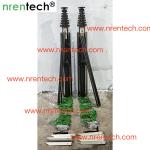 12m aluminum crank mast telescopic mast for mobile antenna manual crank