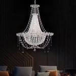 Italy K9 Master Bedroom Luxury Crystal Light Villa Living Duplex Staircase