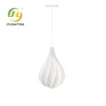 Nordic Danish Flower Bud Drop Pendant Light Minimalist PVC Hotel Restaurant