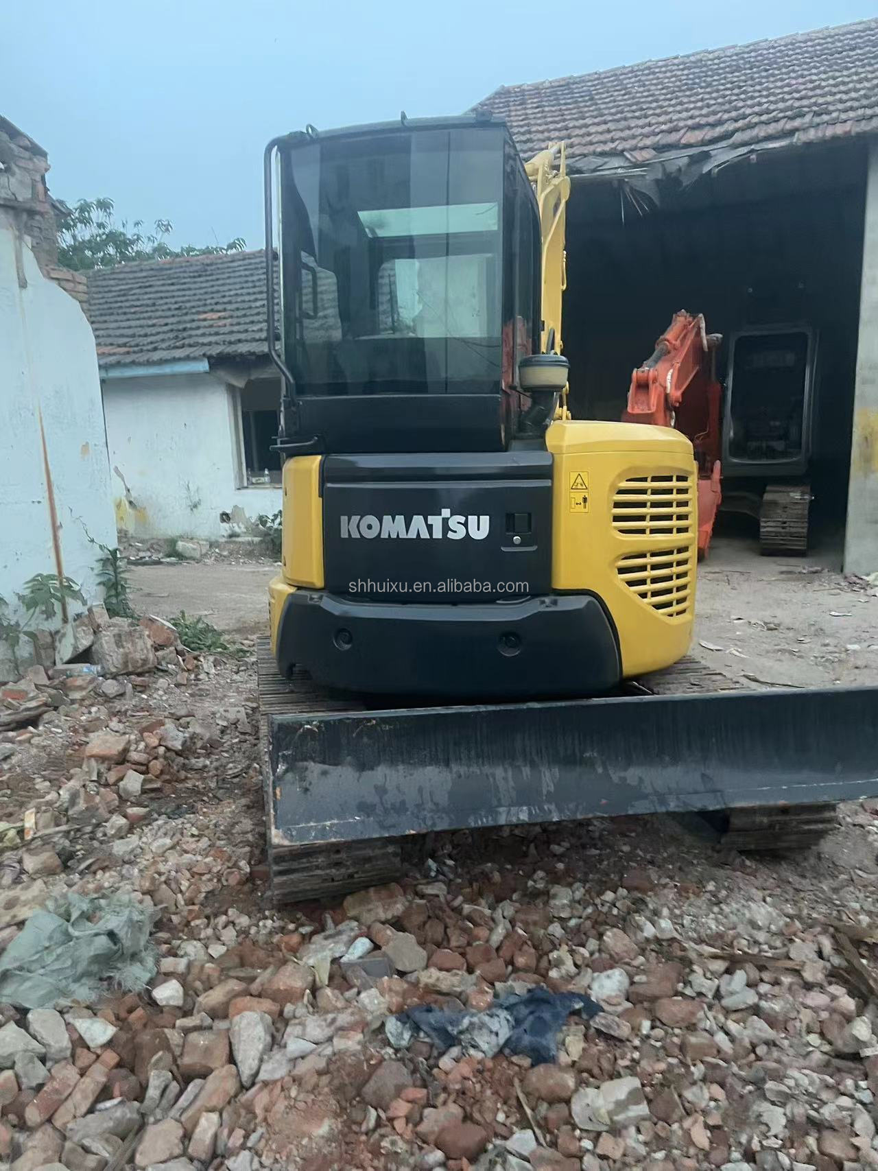 5.5 Ton Yellow Paint Original Color Used Komatsu Pc 55 Excavator Second Hand