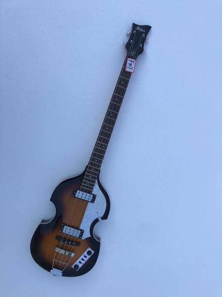 Custom Flamed Tiger Top Maple Back Korean Hardwares Genuine Hofner HI-S ERIES B