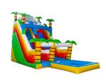 Aldult Outdoor Rental Inflatable Large Water Slides With Bouncy