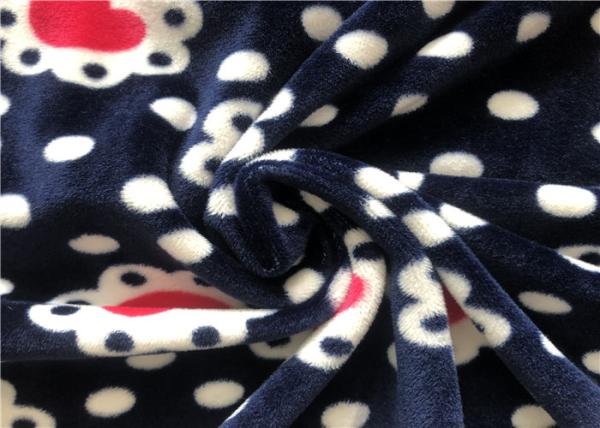 240gsm Super Soft 4 Way Stretch Velvet Fabric , Polyester Spandex Fabric For