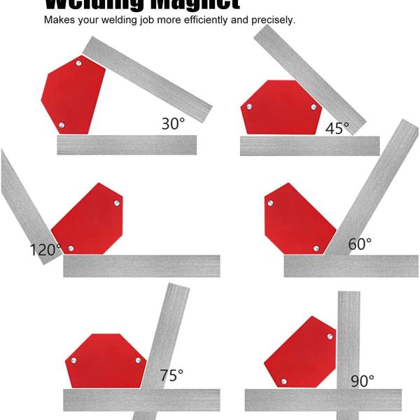 Strong Magnetic Welding Locator Electric Welding Auxiliary Magnetic Suction Right Angle Magnet Bevel Multi-angle Iron Locator