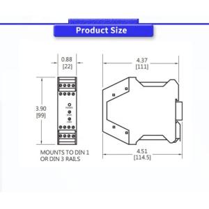 UNIVO ULVC1000Y LVDT RVDT Half Bridge Differential Transmitter Signal Conversion