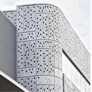 China Powder Coating Finish Composite Curtain Wall Decorative For Buildings Aluminum Veneer factory