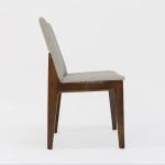 Modern Style Nitrolacquer Finish Solid Wood Dining Chair with Upholstery and